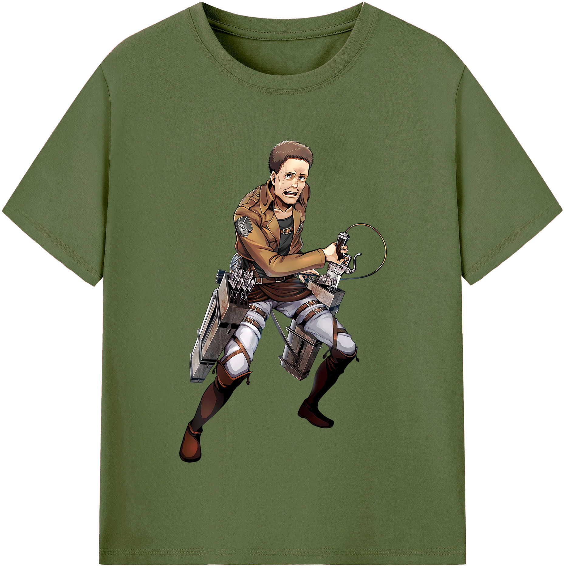（画像用） 進撃の巨人 Attack on Titan 綿100％半袖Tシャツ（フロントプリント）